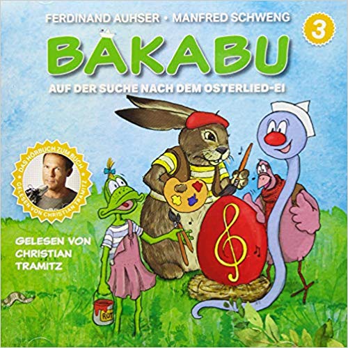 CD Cover with Bakabu and his friends in a green field