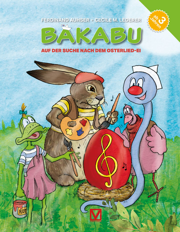Frontcover of the book Bakabu auf der Suche nach dem Osterlied-Ei 